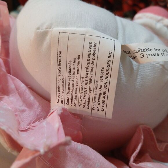 Vintage Soft Sculpture Artisan Doll by Joelson Industries 1998. Pink Hair - Picture 5 of 5